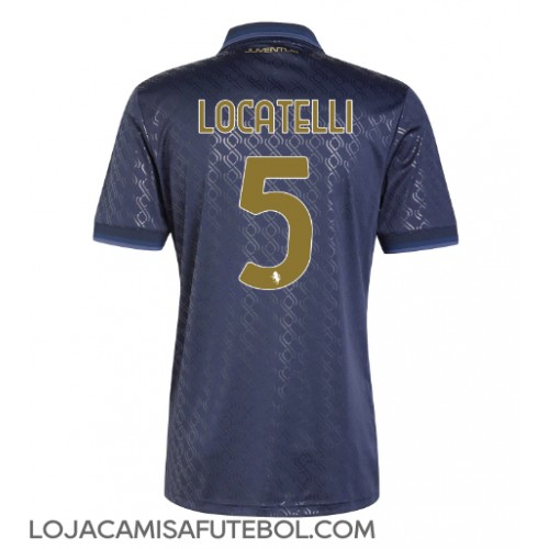 Camisa de Futebol Juventus Manuel Locatelli #5 Equipamento Alternativo 2024-25 Manga Curta